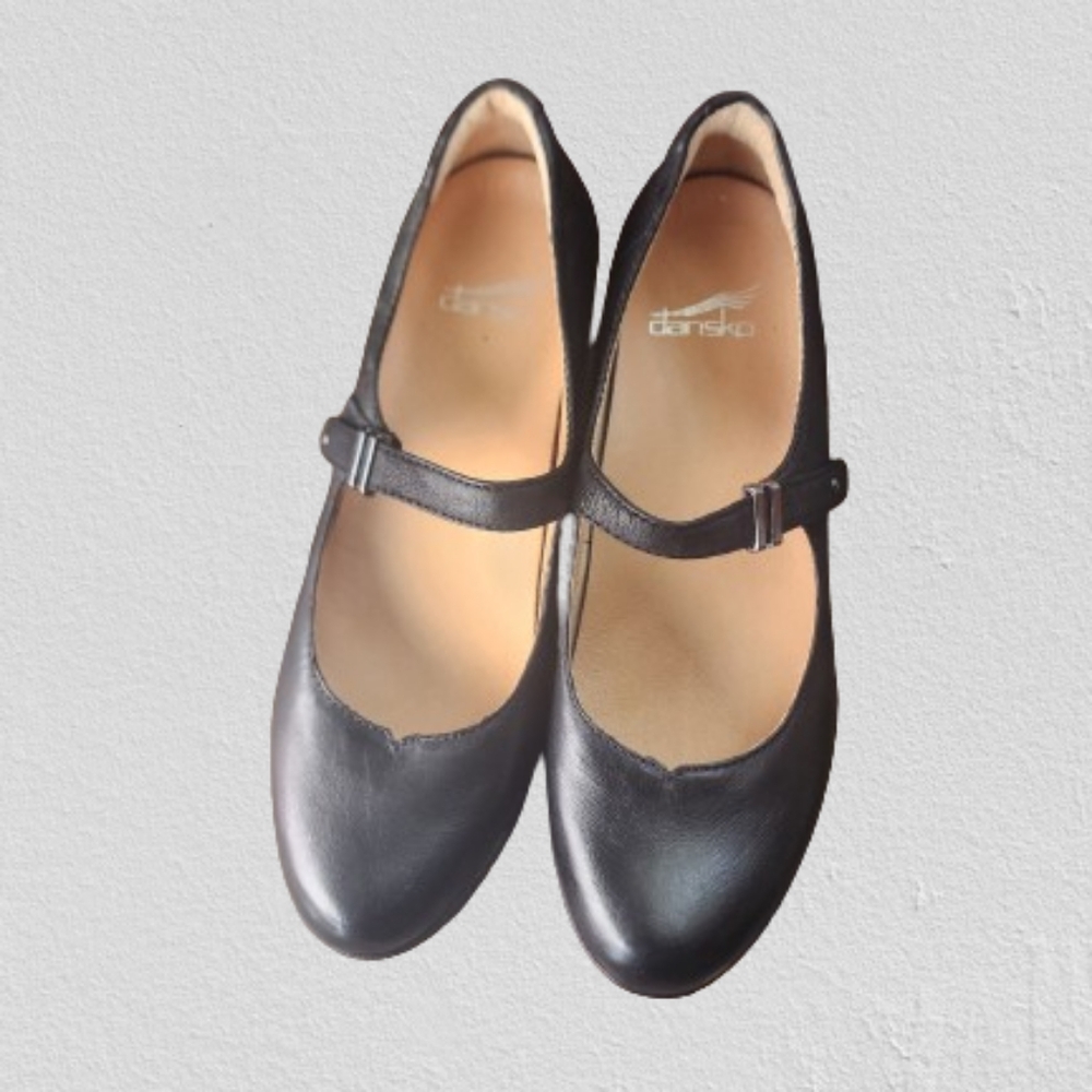 Dansko Callista Black Mary Jane Shoes Size 39